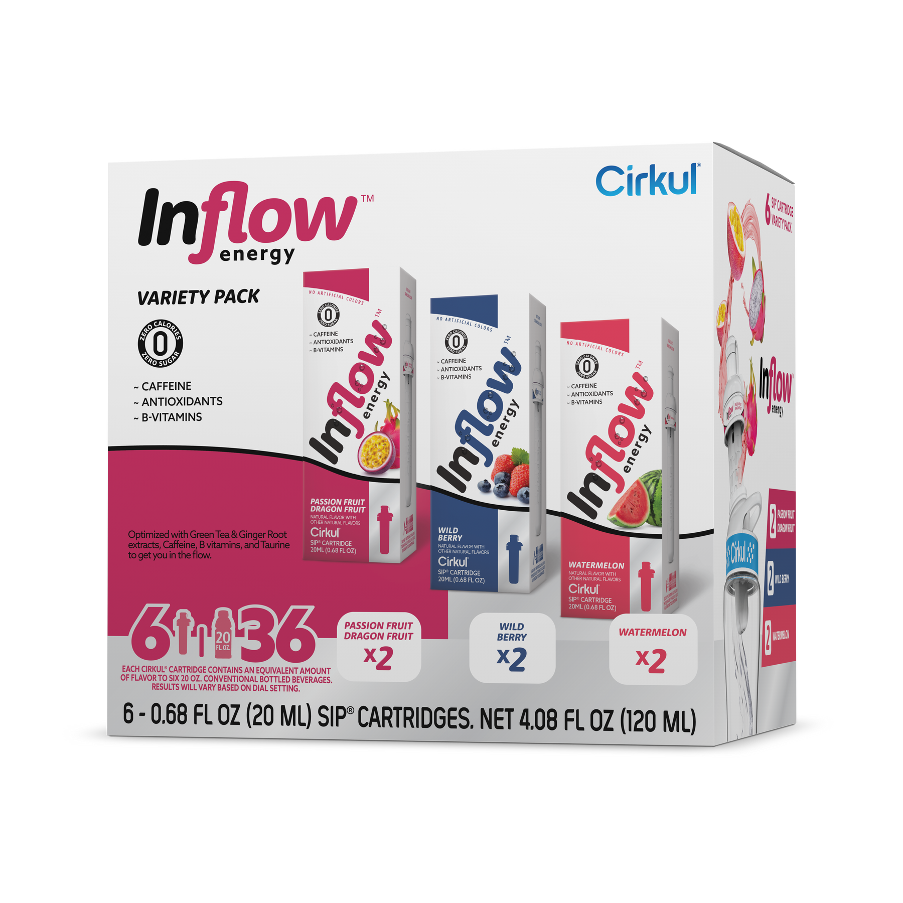 Inflow Energy® 6-Pack Variety Pack - Bright Touch U7