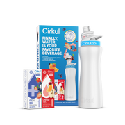 22oz. White Stainless Steel Bottle Starter Kit - Travel Edit S3