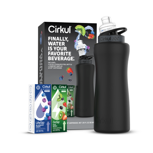 32oz. Matte Black Stainless Steel Bottle Starter Kit - Easy Set Y2