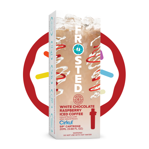 Frosted White Chocolate Raspberry Iced Coffee - Ready Routine G6